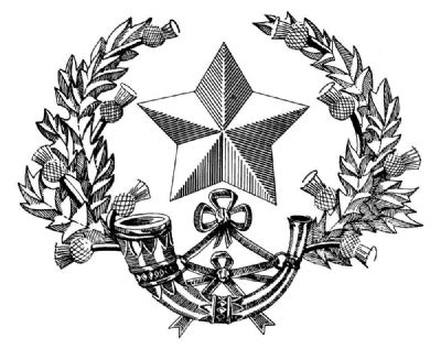 the badge of the cameronian scottish riffles