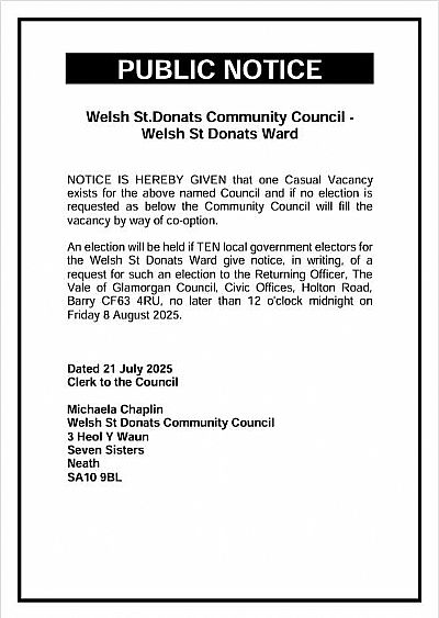 vacancy july 2025 english